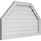 Ekena Millwork Octagonal Top Surface Mount PVC Gable Vent w/ 2"W x 1-1/2"P Brickmould Frame, 36"W x 22"H GVPOT36X2202SF - alternate 3